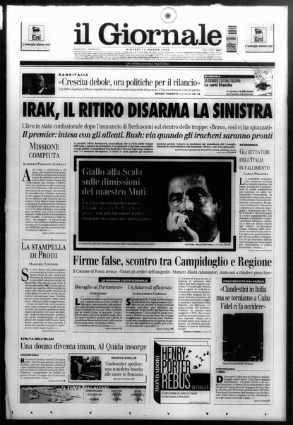 Il giornale : quotidiano del mattino